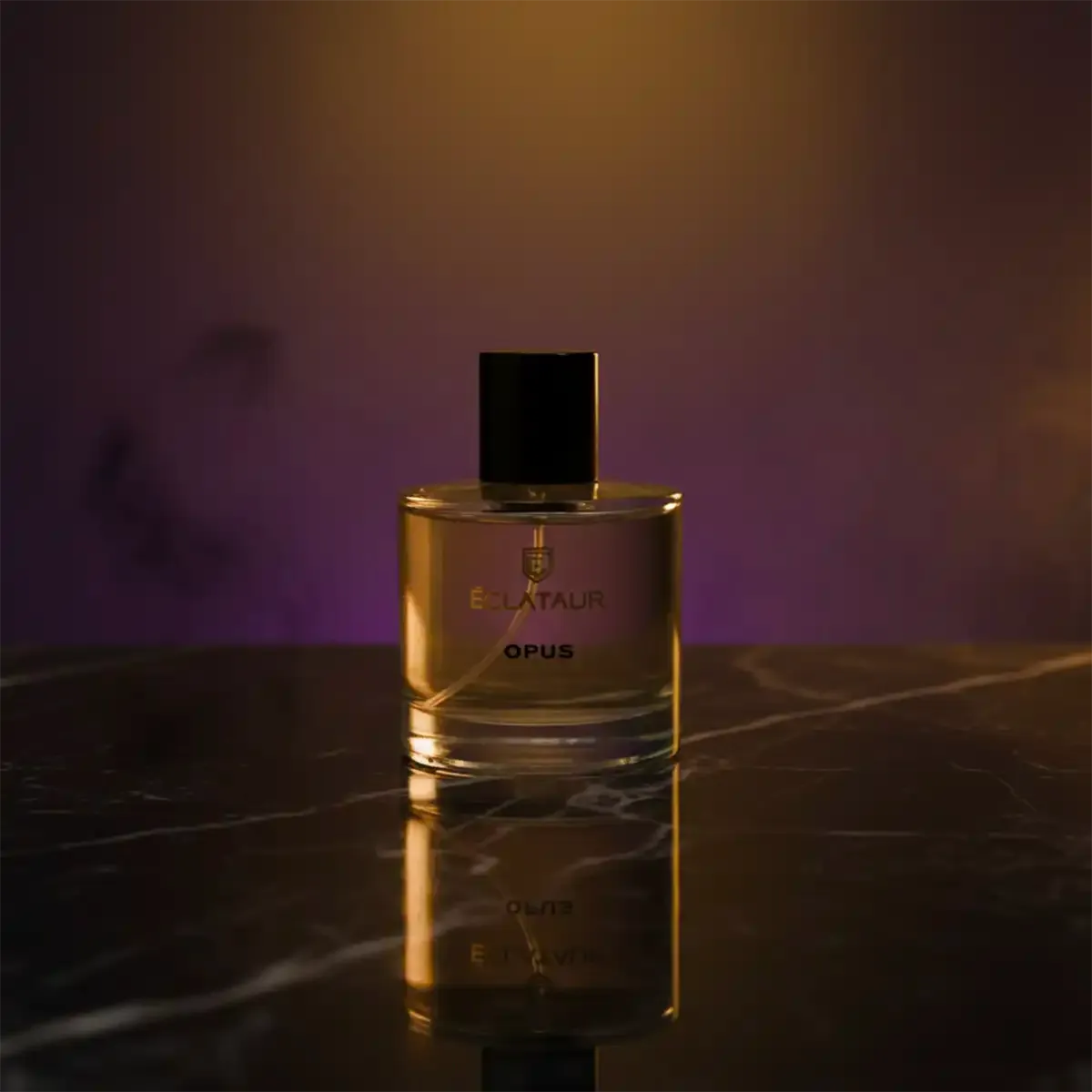 ÉCLATAUR OPUS gourmand perfumes for women bottle, matte black cap with gold detail
