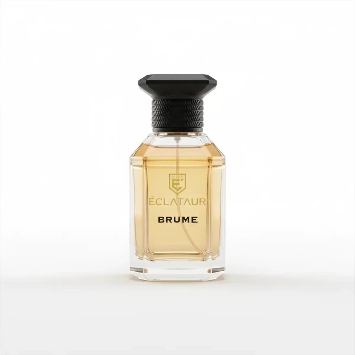 ÉCLATAUR BRUME oriental woody perfume, close detail of the bottle